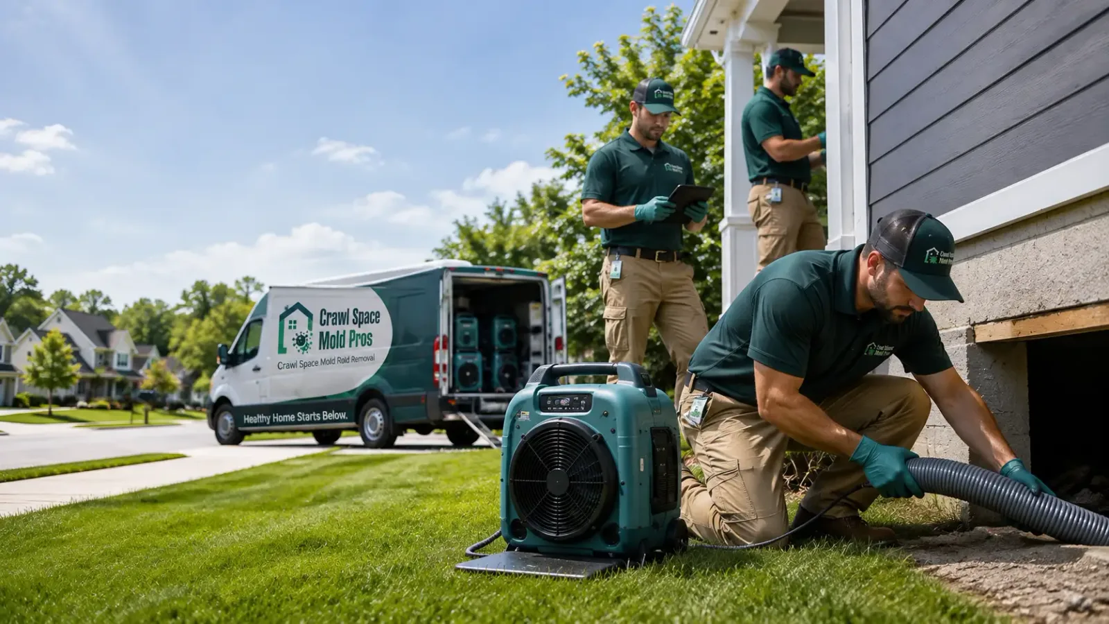 Crawl Space Mold Removal in Dorset, OH